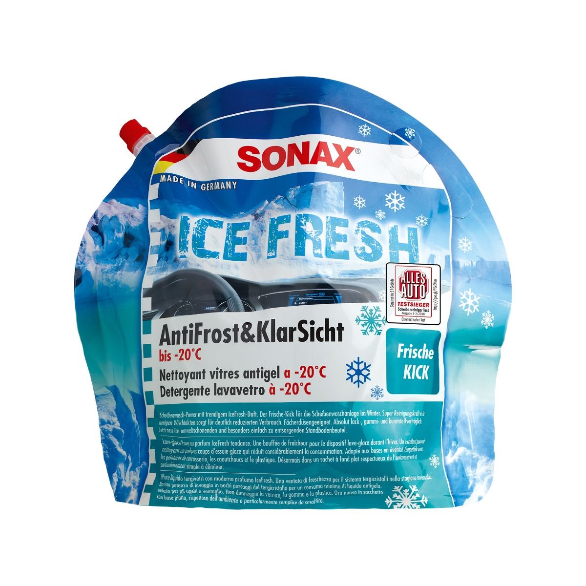 Sonax AntiFrost&KlarSicht IceFresh Screen Antifreeze up to -20°C ready for  use 3 L